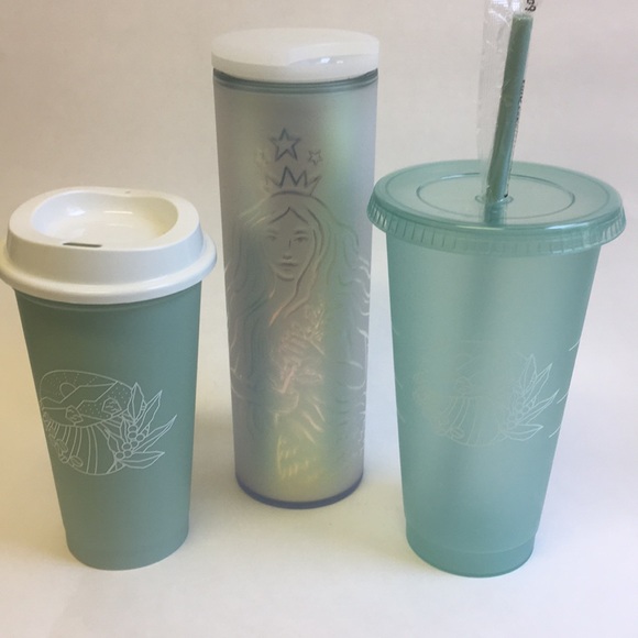 Starbucks 50th anniversary frosted tumbler & Cups